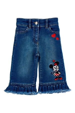 denim cotton jeans MONNALISA KIDS | 19F417NP60430055